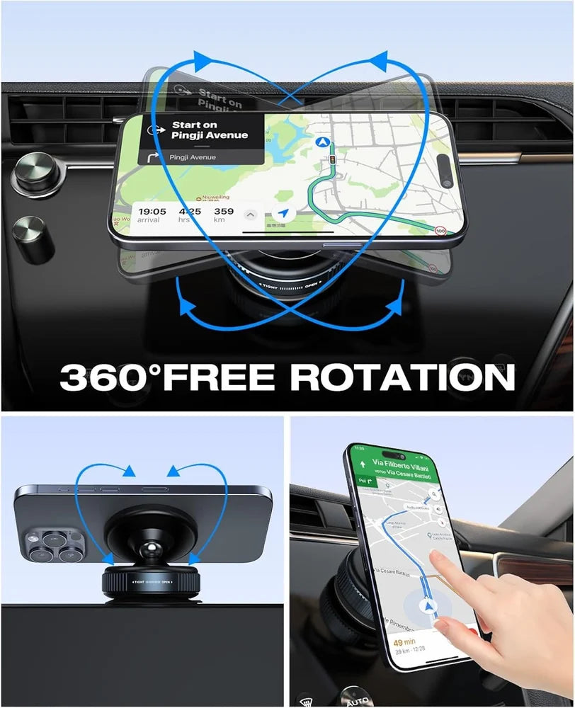 360° Rotating Vacuum Suction Magnetic Phon holder
