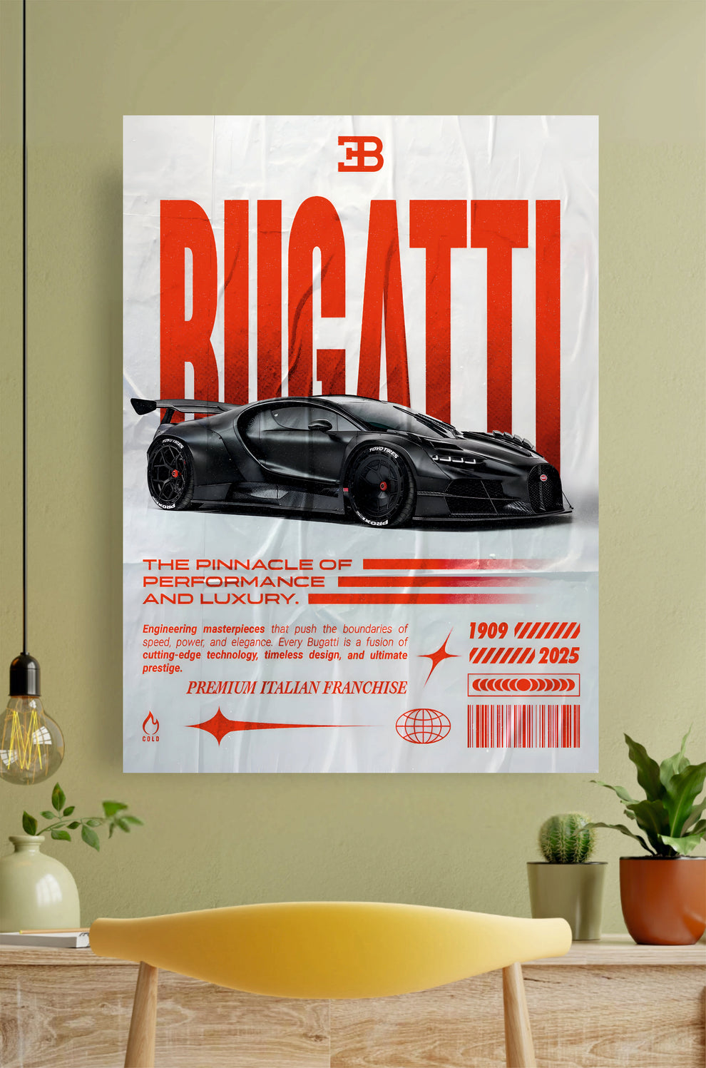 🎁 Bugatti Car Poster || Car Poster (100% off)