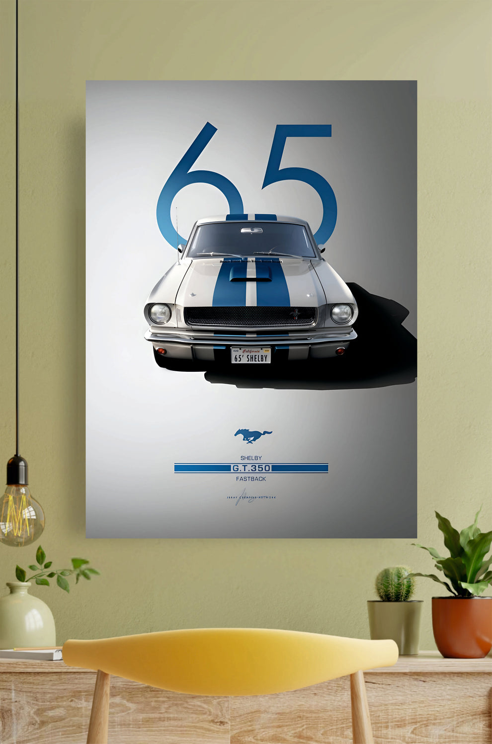 🎁 Ford Mustang GT 350 Car Poster || Car Poster (100% off)