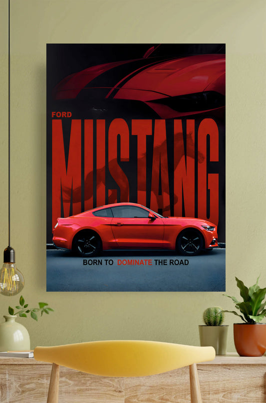 MUSTANG Car Poster || Car Poster