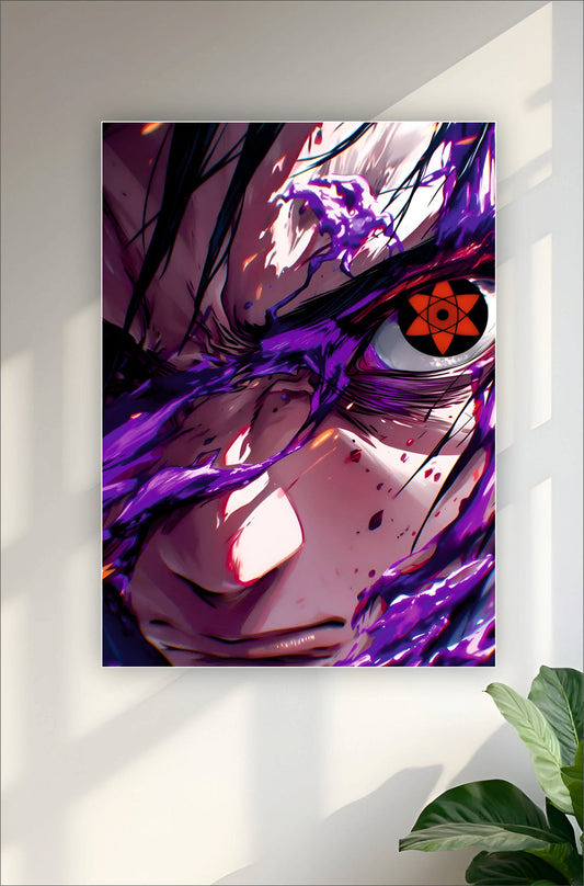 🎁 Sasuke Mangekyou Sharingan || Naruto Posters (100% off)