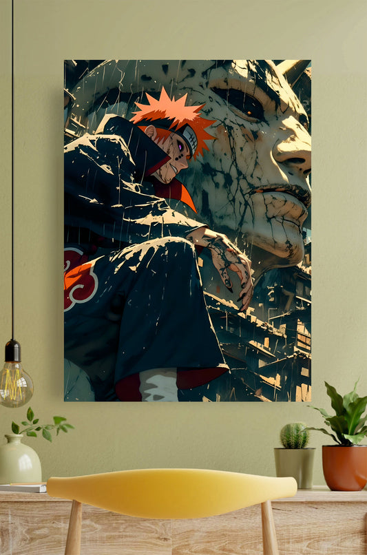🎁 Pain in rain village || Naruto Posters (100% off)